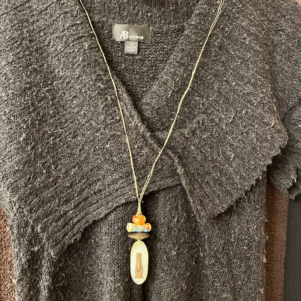 Renee Rayne Serpentine Oval Necklace